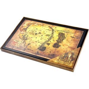 The Hobbit Middle-Earth Map Collectible Display Plaque New in Box Tolkien LOTR